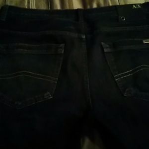 Armani exchange mens jeans all black